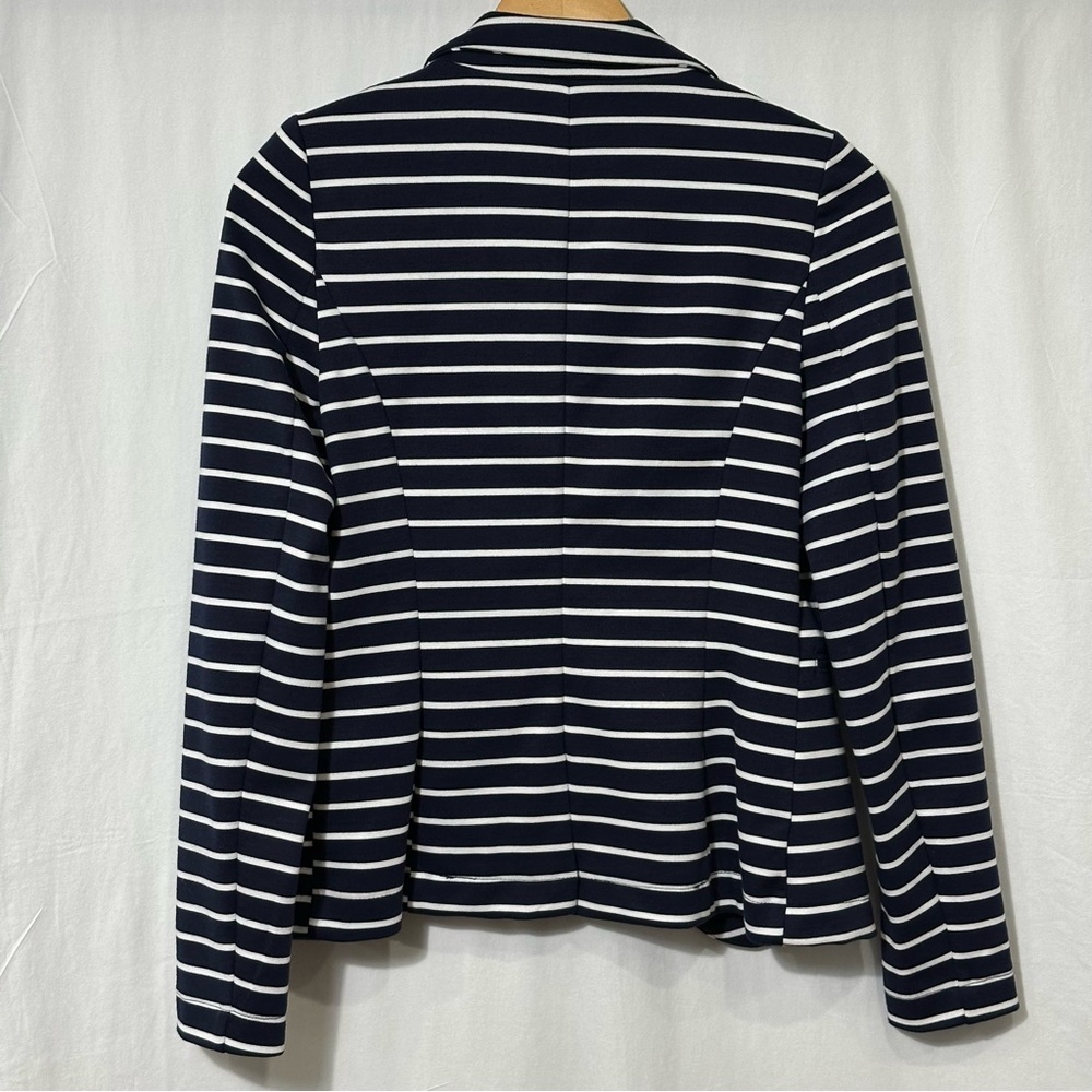 Vintage Women's Blazer by Orsay Size EUR 34  ( US 4) Navy Striped - Picture 2 of 10